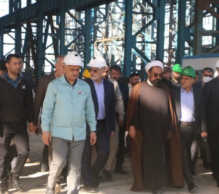 بازدید استاندار خوزستان به همراه مدیرعامل از شرکت صنعت فولاد شادگان