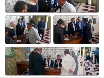 برپایی میز خدمت و پاسخگویی مدیریت شهری در مصلی نماز جمعه شهر شیبان