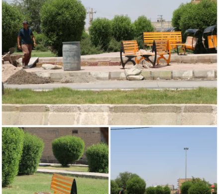 نصب صندلی و سطل زباله در پارکهای سطح شهر ملاثانی صورت گرفت