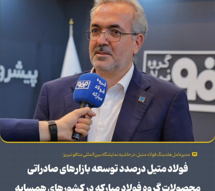 فولاد متیل درصدد توسعه بازارهای صادراتی محصولات گروه فولاد مبارکه در کشورهای همسایه