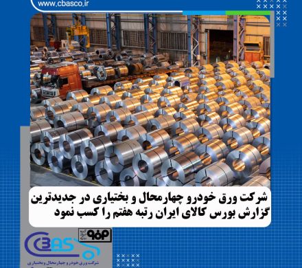 شرکت ورق‌خودرو چهارمحال و بختیاری در جدیدترین گزارش بورس کالای ایران رتبه هفتم را کسب کرد