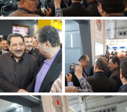 بازدید وزیر صمت و رئیس هیئت عامل ایمیدرو از غرفه انجمن تولیدکنندگان فولاد آلیاژی در نمایشگاه ایران متافو