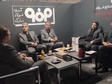 جلسه مشترک مدیران فولاد توانآور آسیا و فولاد غرب آسیا در حاشیه نمایشگاه متافو