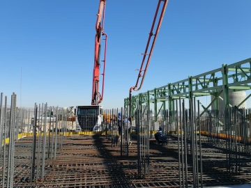 پیشرفت پروژه احیا اقلید با تکمیل بتنریزی فونداسیون Cooling Tower