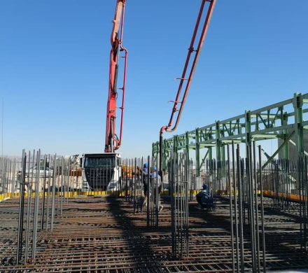 پیشرفت پروژه احیا اقلید با تکمیل بتن‌ریزی فونداسیون Cooling Tower