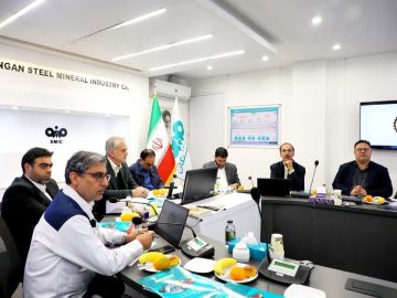 بازدید اعضای هیات مدیره ملی زمین و مسکن از فولاد سنگان