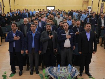 مراسم گرامیداشت پنجمین سالگرد تدفین شهدای گمنام و یادواره ۵۸ شهید گروه ملی صنعتی فولاد ایران برگزار شد