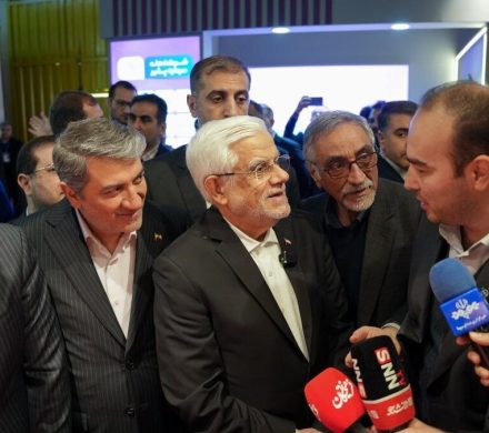 حضور «محمدرضا عارف» معاون اول رئیسجمهور در غرفه ایمیدرو – نمایشگاه تقاضای ساخت و تولید ایرانی (تستا)