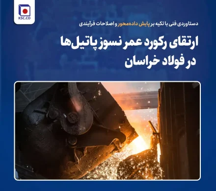 ارتقای رکورد عمر نسوز پاتیل‌ها در فولاد خراسان؛ دستاوردی فنی با تکیه بر پایش داده‌محور و اصلاحات فرآیندی