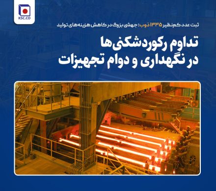 تداوم رکوردشکنی‌ها در فولاد خراسان؛ ثبت عدد کم‌نظیر ۱۳۳۵ ذوب و جهشی بزرگ در کاهش هزینه‌های تولید