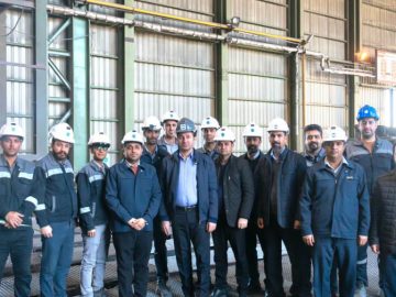 بازدید مدیرعامل فولاد مشیز از خط تولید فولادسازی به مناسبت میلاد حضرت علی(ع)