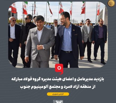بازدید مدیرعامل و اعضای هیات مدیره گروه فولاد مبارکه از منطقه آزاد لامرد و مجتمع آلومینیوم جنوب
