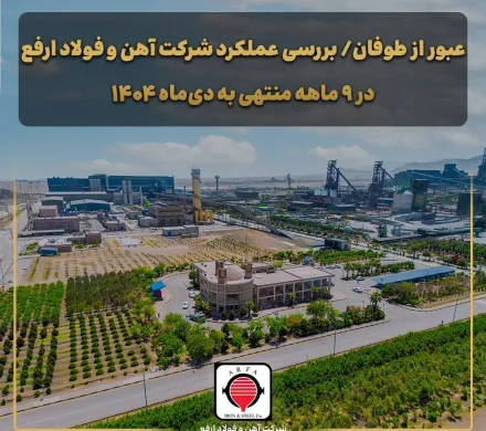 جهش تولید و تاب‌آوری استراتژیک آهن و فولاد ارفع در سایه ریسک‌های سیستماتیک