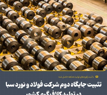 تثبیت جایگاه دوم شركت فولاد و نورد سبا در تولید كلاف گرم كشور