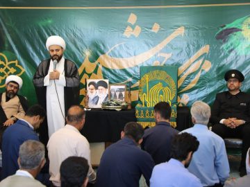 حضور کاروان خادمان حرم مطهر رضوی در شرکت صبا فولاد خلیج فارس