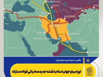 اوراسیا و جهان اسلام؛ نقشه جدید صادراتی فولاد مبارکه