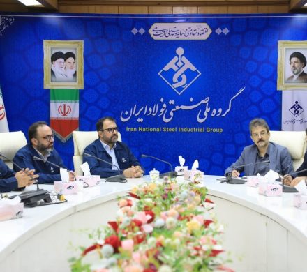 نشست مدیرکل صمت و مدیرعامل گروه ملی صنعتی فولاد ایران در راستای رفع موانع تولید