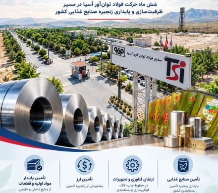 فولاد توان‌آور آسیا زنجیره صنایع غذایی را پایدار کرد